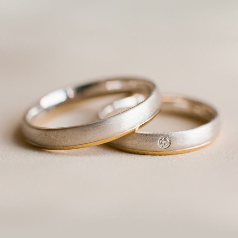 Perfil argollas matrimoniales modelo 1x1 delgadas oro 18 quilates