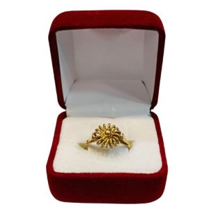 Anillo juvenil tipo nido oro 18K - diseño entrelazado moderno Santiago Chile