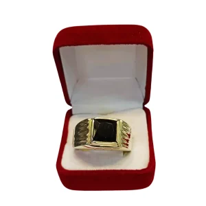 Anillo sello piedra ónix plata 925 - anillos sellos Santiago Chile