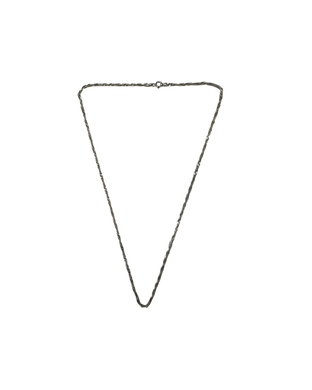 Cadena de Plata Fina Singapur Número 2