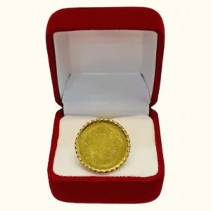 Anillo juvenil disco fotograbado oro 18K - joya personalizada sentimental Santiago Chile