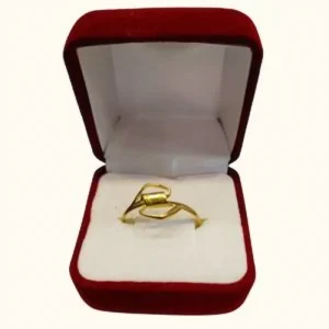 Anillo juvenil con símbolo de dirección en oro 18K - diseño moderno minimalista Santiago Chile