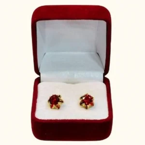 Aros Dama Modelo: Chatón Italiano en Oro18K