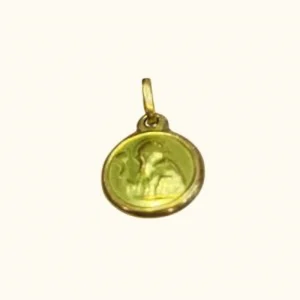 Colgante San Benito en Oro18K (Protector de los Niños)