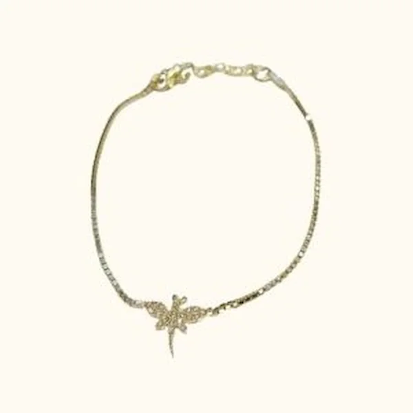 Pulsera Juvenil Modelo: Libélula Circones en Plata Fina - Imagen 2