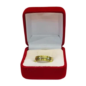 Argollas matrimoniales bicolor oro blanco y amarillo 18K - alianzas boda elegantes Santiago Chile