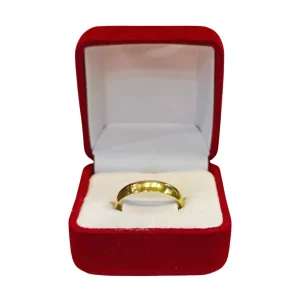 Argollas matrimoniales media caña lisa número 2 oro 18K - alianzas boda clásicas Santiago Chile