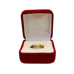 Argollas matrimoniales modelo inglés 3 brillos oro 18K - alianzas boda con diamantes Santiago Chile