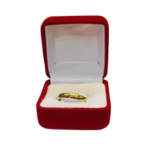 Argollas matrimoniales modelo inglés número 1 oro 18K - alianzas boda elegantes Santiago Chile