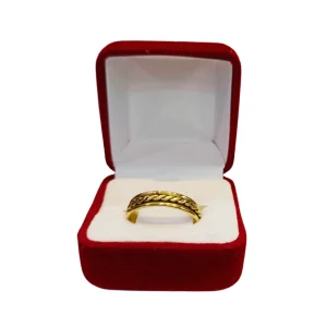 Argollas matrimoniales modelo trenza oro 18K - alianzas boda entrelazadas Santiago Chile