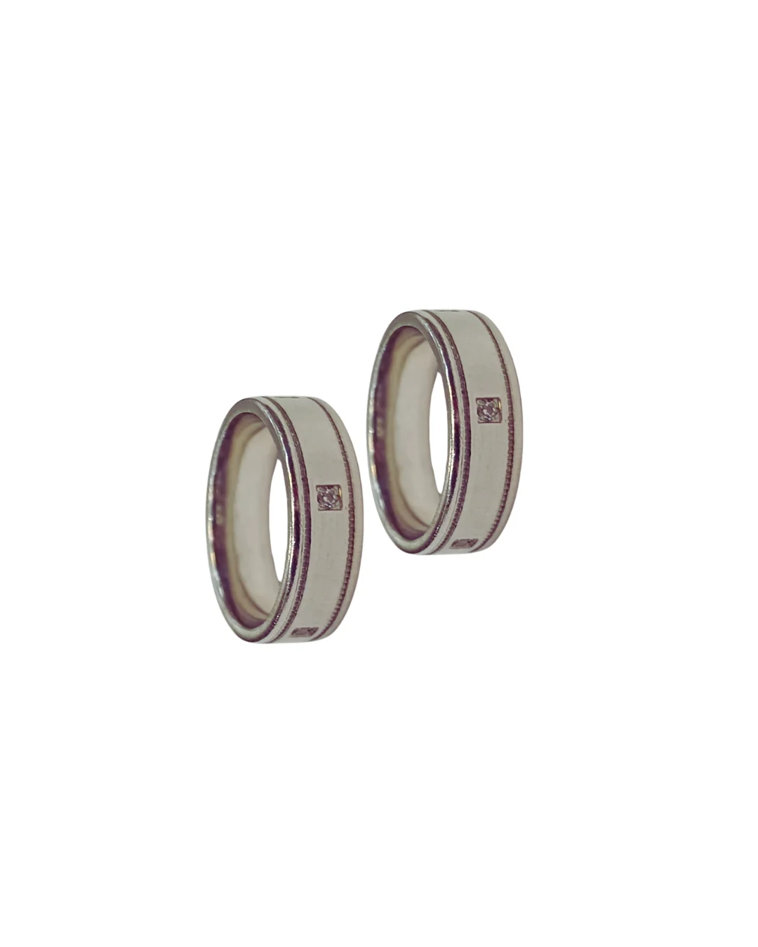 Par de argollas matrimoniales plata 925 código 11 chilenas