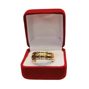 Argollas matrimoniales plata 925 oro 14K bombé media caña 7mm código 25 - alianzas boda Santiago Chile