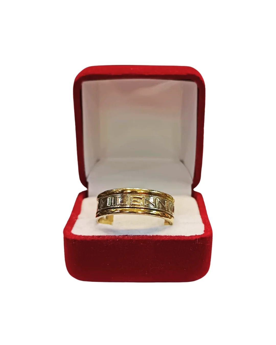 Argollas matrimoniales plata 925 oro 14K Millenium código 16 - alianzas boda con letras Santiago Chile