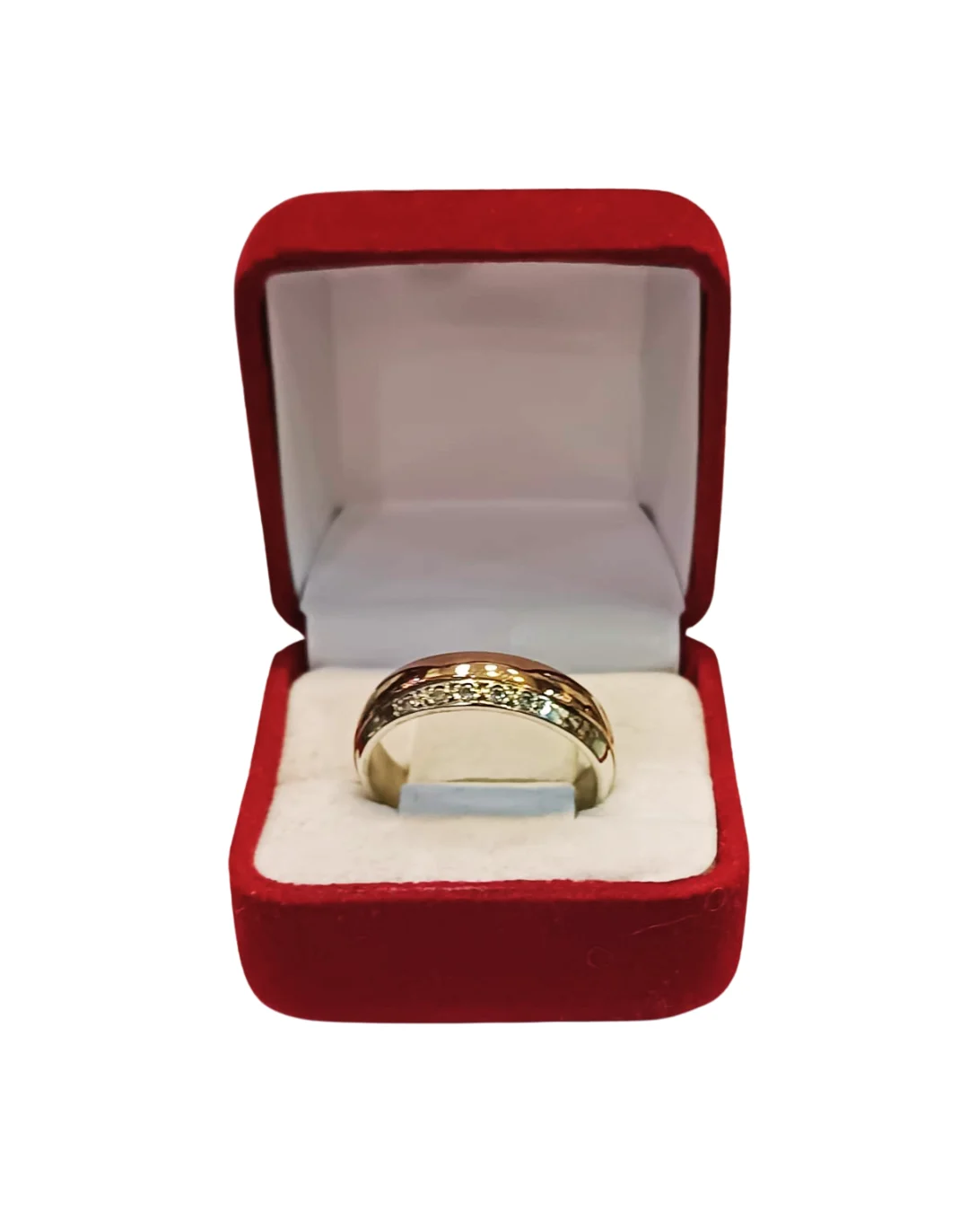 Argollas matrimoniales plata 925 oro 14K zigzag con piedras 5mm código 5 - alianzas boda Santiago Chile