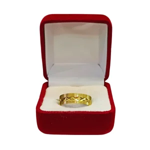 Argollas matrimoniales talladas multi-asterisco oro 18K - alianzas boda brillantes Santiago Chile