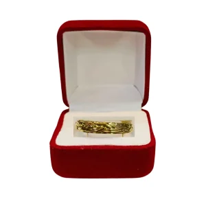 Argollas matrimoniales trenza triple oro 18K - alianzas boda entrelazadas Santiago Chile