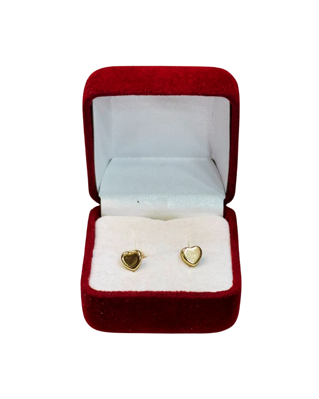 Aros abridores corazón oro 14K - amor práctico bebés niñas Santiago Chile