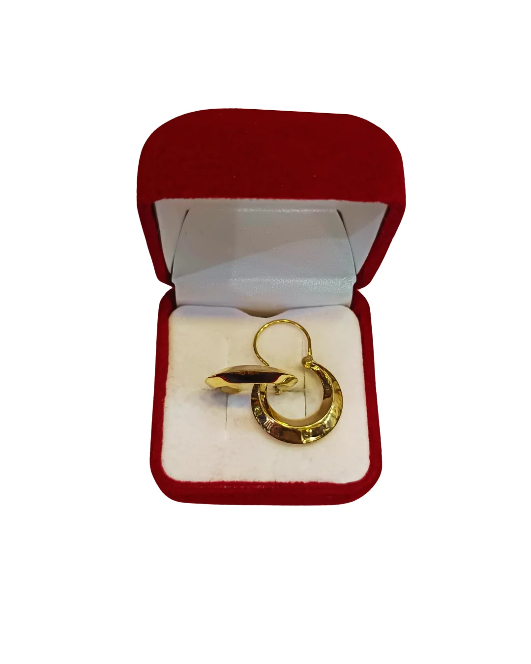 Aros argollas bote argentino número 3 oro 18K - diseño clásico mediano Santiago Chile
