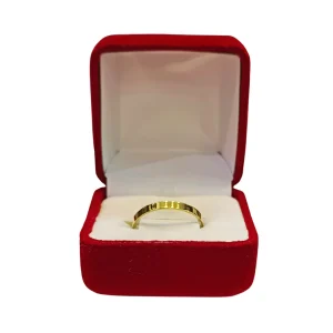 Ilusiones cinta oro 18K - argollas boda estilo cinta Santiago Chile