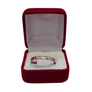 Ilusiones plata 925 diseño martillado 2mm código 35 - anillos delicados Santiago Chile