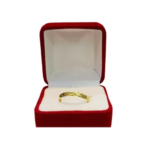 Ilusiones talladas espigas oro 18K - argollas boda textura diagonal Santiago Chile