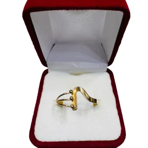 Anillo juvenil arpa oro 18K - diseño musical único Santiago Chile