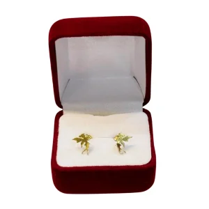 Aros hada Tinkerbell oro 18K - magia Disney encantadora Santiago Chile