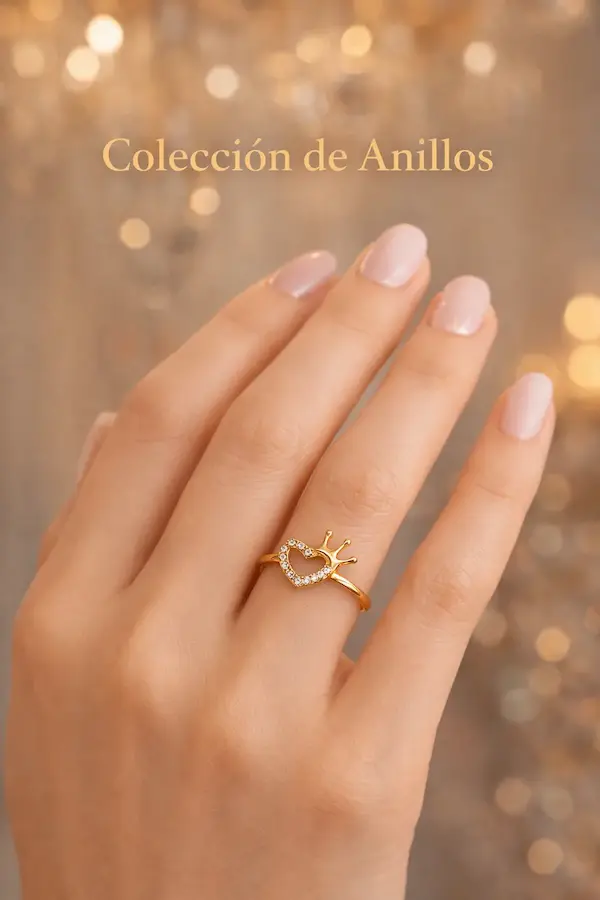 Colección de anillos en oro 18K Joyas KM, joyería en Mall Arauco Estación Santiago